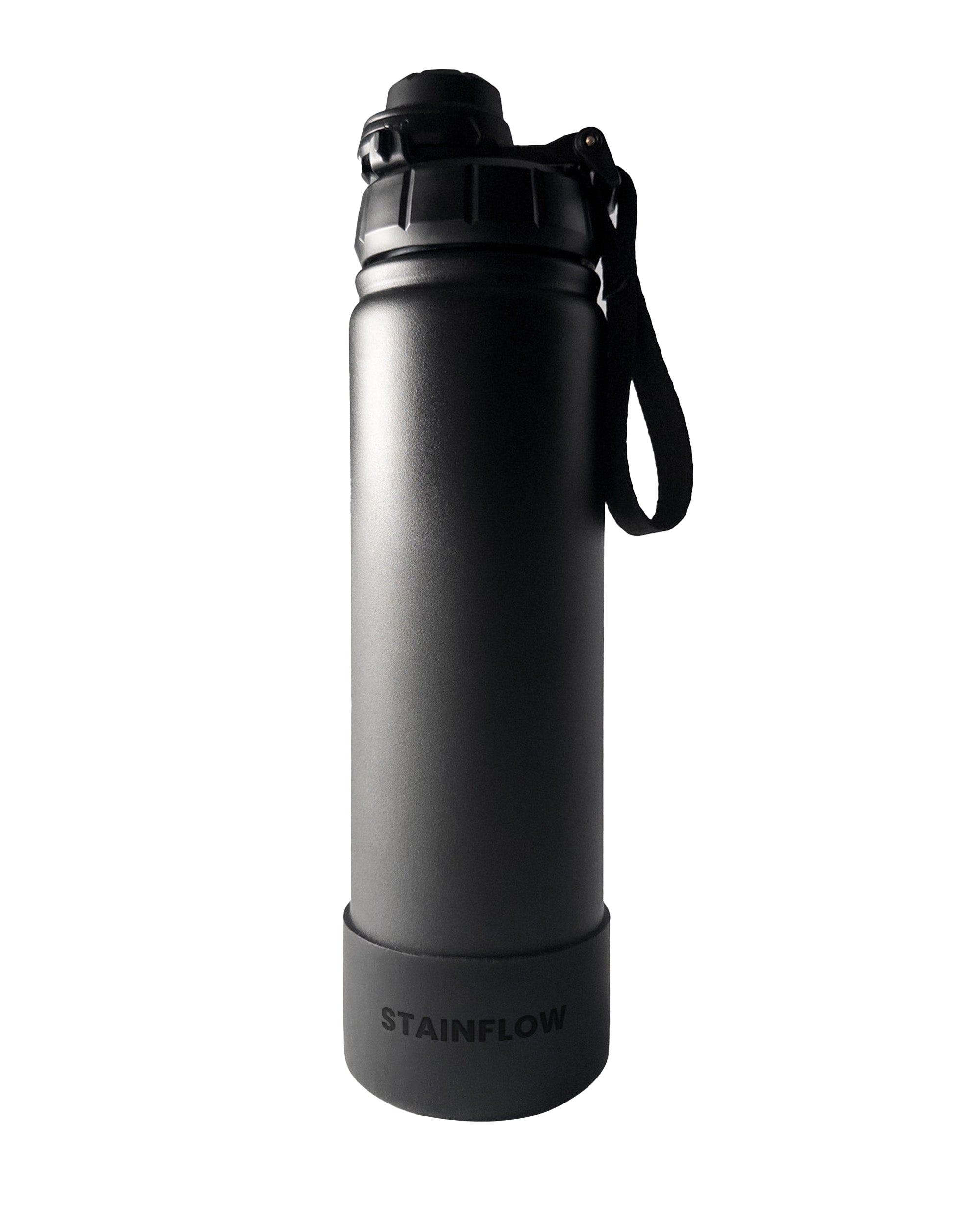 FLOW Bottle 650ml in Schwarz