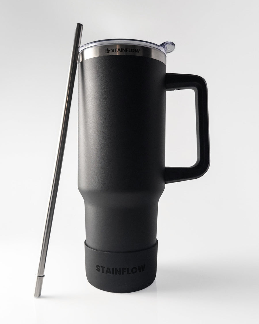 Personalisierter Stainflow FLOW Thermobecher, isoliert, mit individuellem Design, aus Edelstahl, für heiße und kalte Getränke